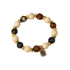 Zaki Lam incense ash porcelain glass bracelet and string for women, Beijing modified Buddhist prayer beads and cultural playthings, temple scenic area live-streaming supply Item Picture